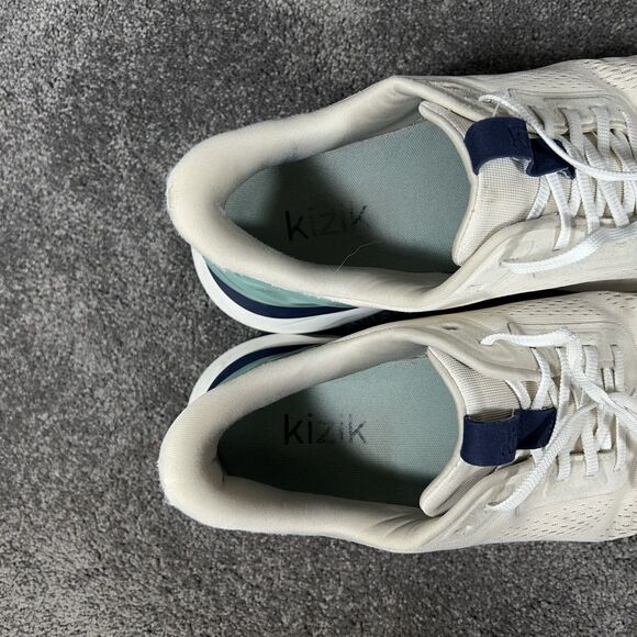 Kizik Athens 2 Mens Size 13 White Hands Free Athletic Running Shoes Used - Picture 9 of 11